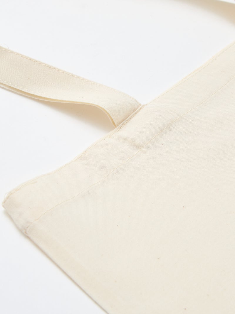 Sac shopping type tote-bag Blanc - Kiabi