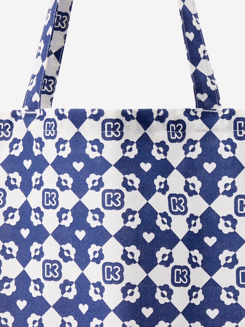 Sac shopping type tote-bag format XXL Bleu - Kiabi