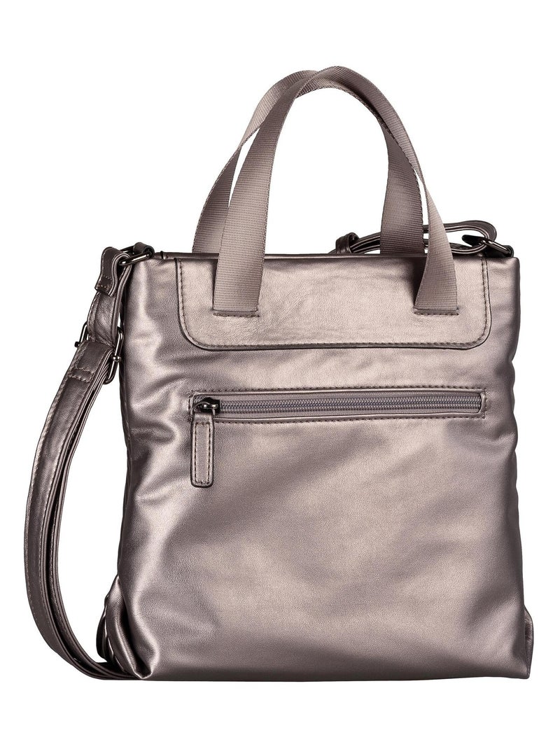 Sac shopping zippé Finley Argent - Kiabi