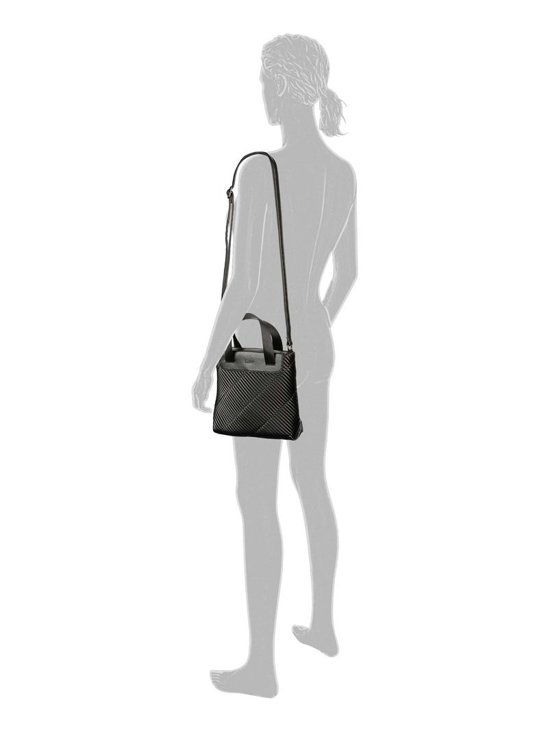 Sac shopping zippé Finley Noir - Kiabi