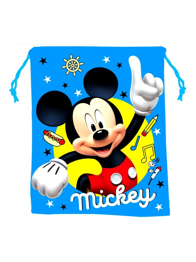 Sac Souple Mickey Mouse Disney Gym Piscine Tissu Bleu Multicolore - Kiabi
