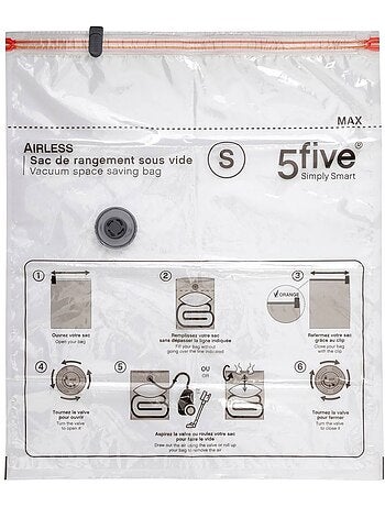 Sac sous vide compact pour vêtements air