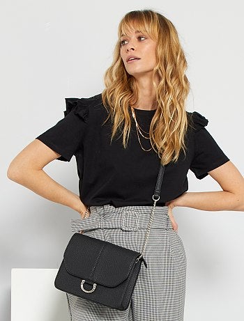 Sac texturé à rabat