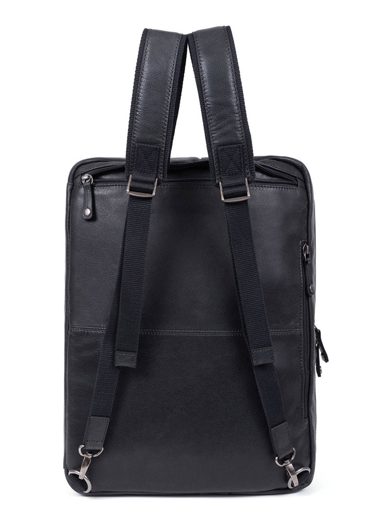 Sac transformable  15" & A4  Cuir INSTINCT Noir - Kiabi