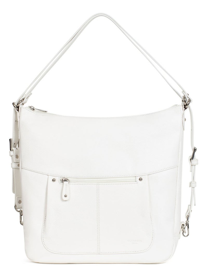 Sac transformable  A4  Cuir CONFORT Blanc - Kiabi