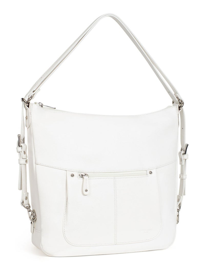 Sac transformable  A4  Cuir CONFORT Blanc - Kiabi