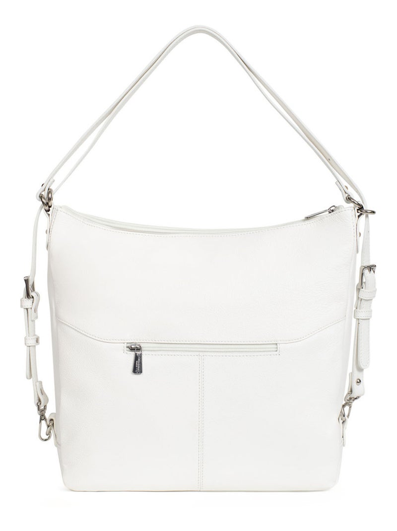 Sac transformable  A4  Cuir CONFORT Blanc - Kiabi