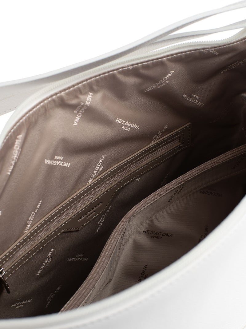Sac transformable  A4  Cuir CONFORT Blanc - Kiabi