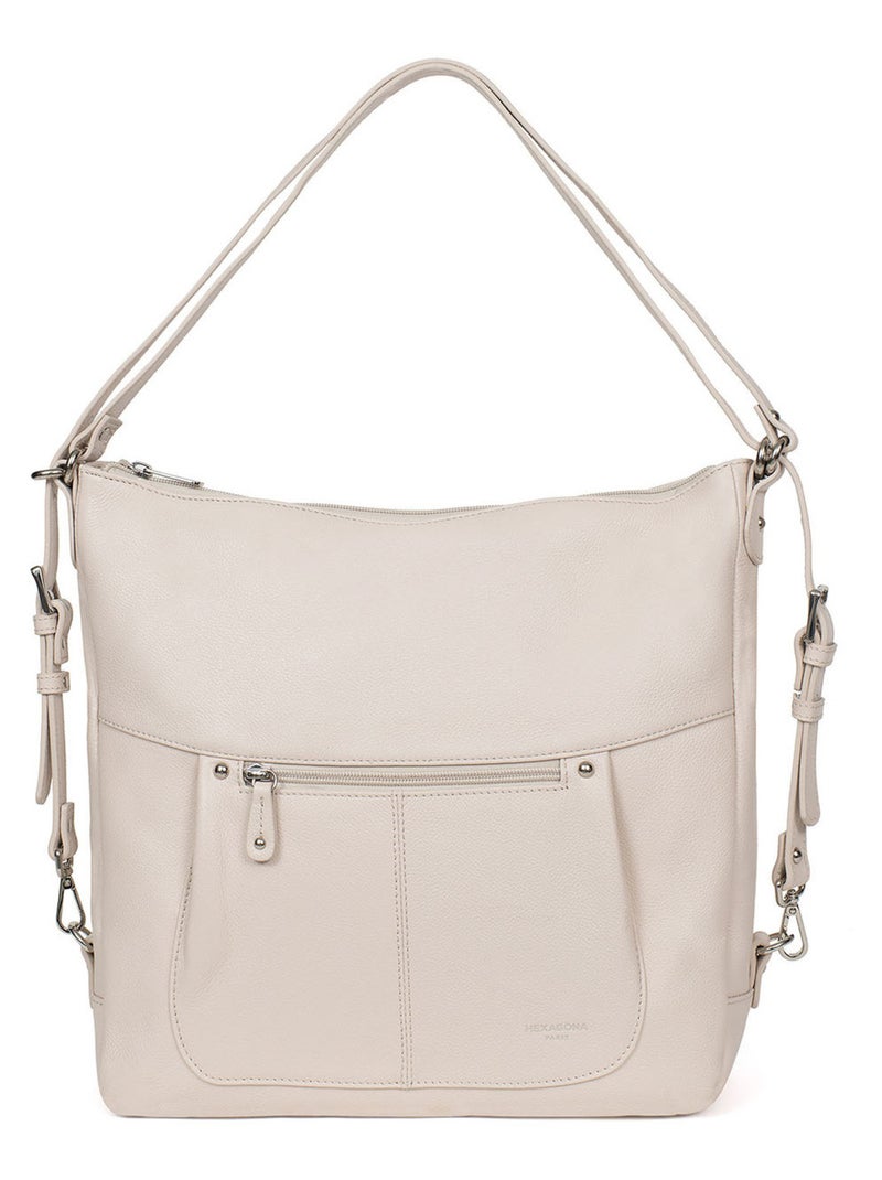 Sac transformable  A4  Cuir CONFORT Ivoire - Kiabi