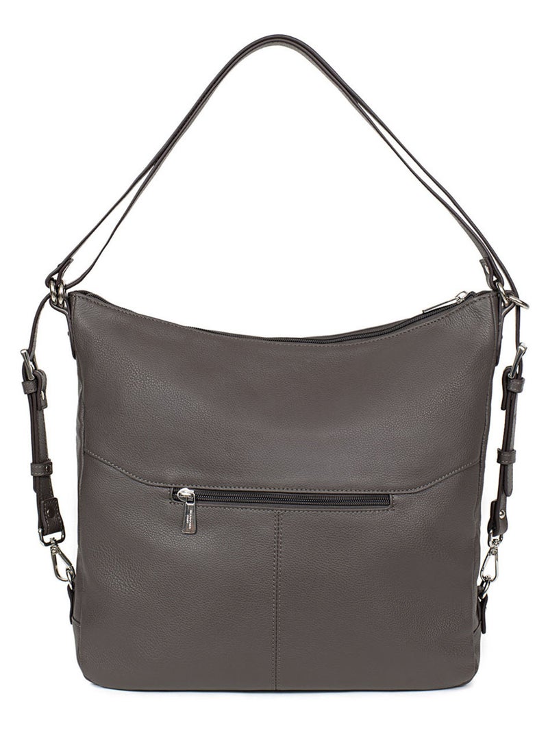 Sac transformable  A4  Cuir CONFORT Taupe - Kiabi