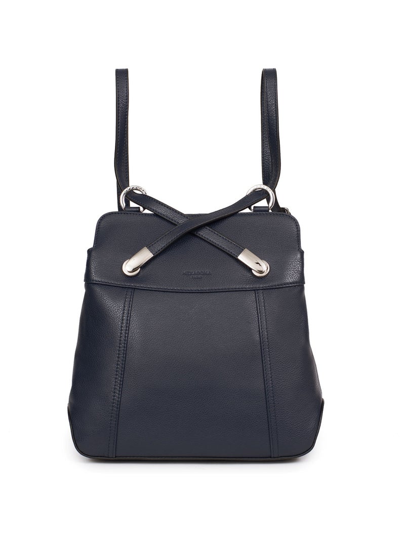 Sac transformable  Cuir CONFORT Bleu marine - Kiabi