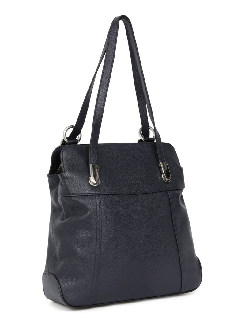 Sac transformable  Cuir CONFORT Bleu marine - Kiabi