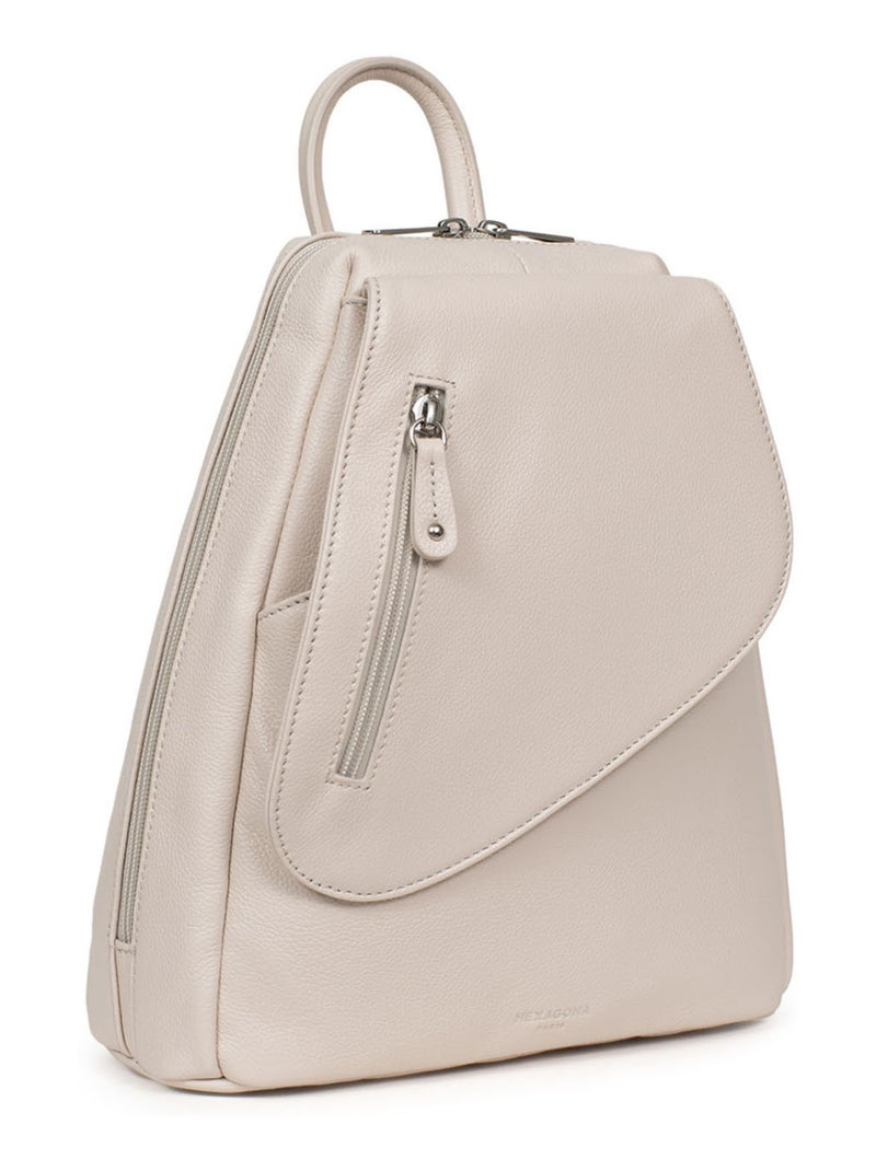 Sac transformable  Cuir CONFORT Ivoire - Kiabi