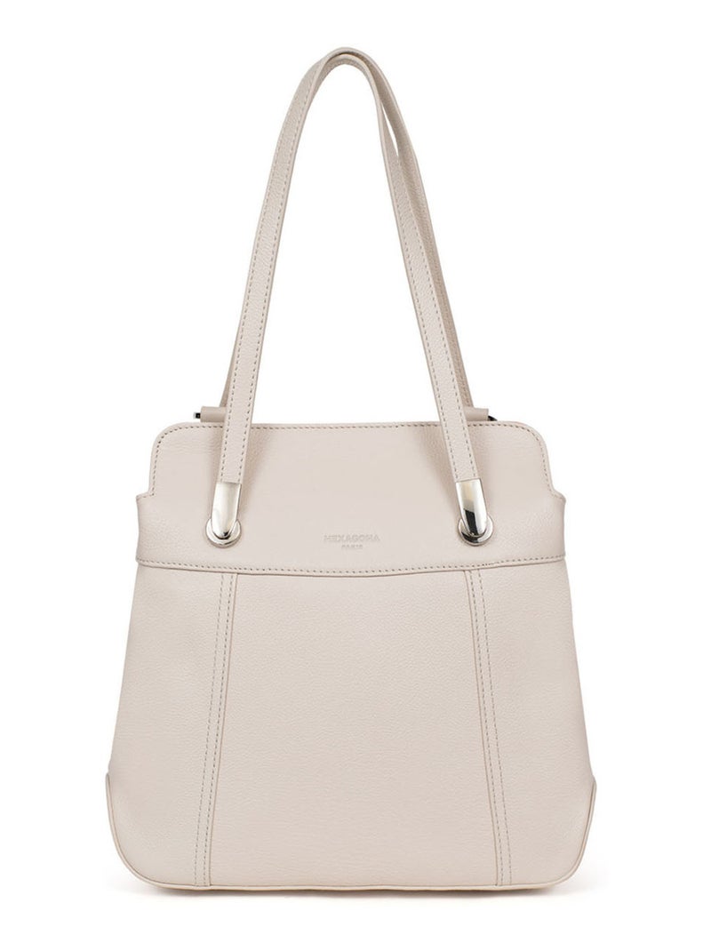 Sac transformable  Cuir CONFORT Ivoire - Kiabi