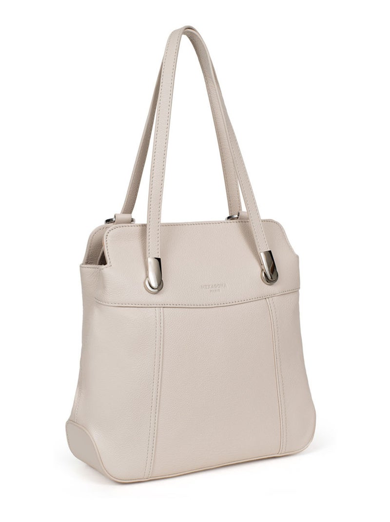 Sac transformable  Cuir CONFORT Ivoire - Kiabi