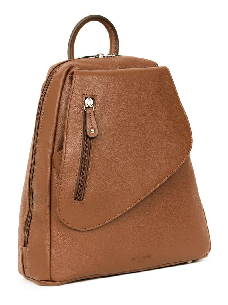 Sac transformable  Cuir CONFORT Marron clair - Kiabi
