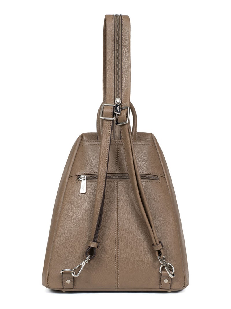 Sac transformable  Cuir CONFORT Marron glacé - Kiabi