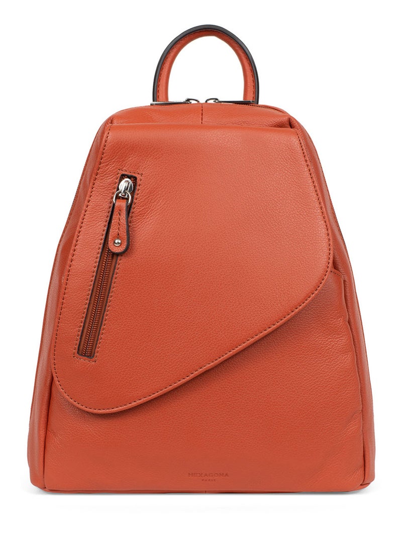 Sac transformable  Cuir CONFORT Orange - Kiabi