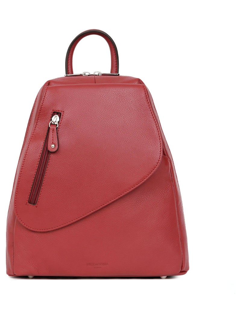 Sac transformable  Cuir CONFORT Rouge foncé - Kiabi