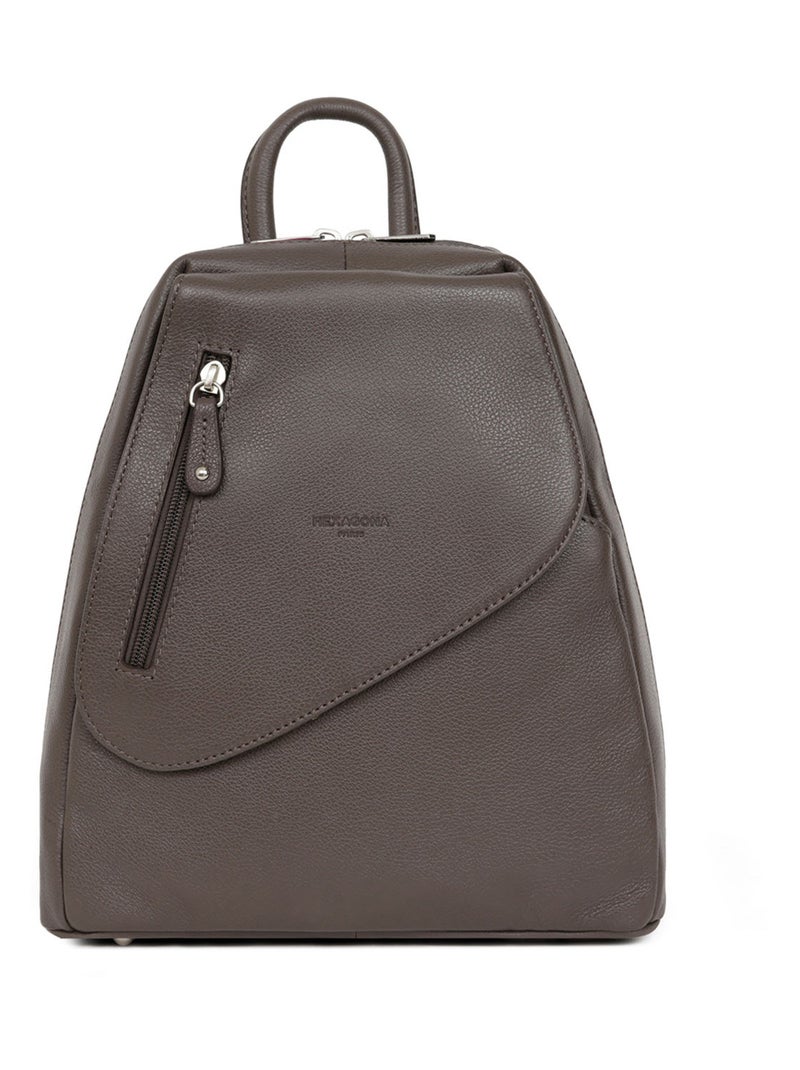 Sac transformable  Cuir CONFORT Taupe - Kiabi