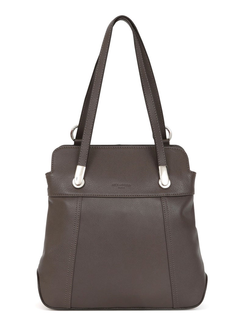 Sac transformable  Cuir CONFORT Taupe - Kiabi