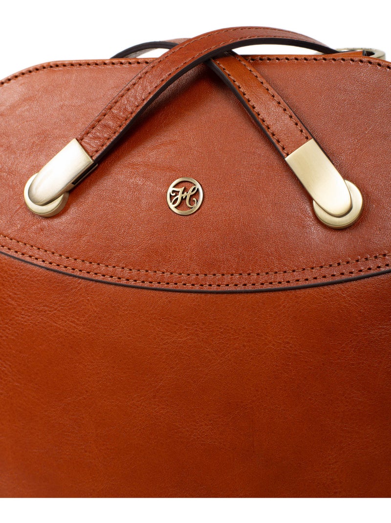 Sac transformable  Cuir ONDINE Cognac - Kiabi