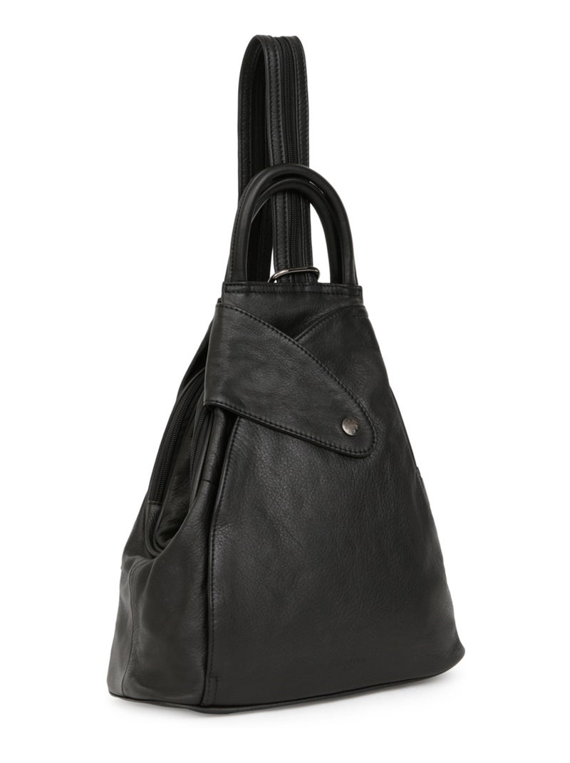 Sac transformable  Cuir SAUVAGE Noir - Kiabi