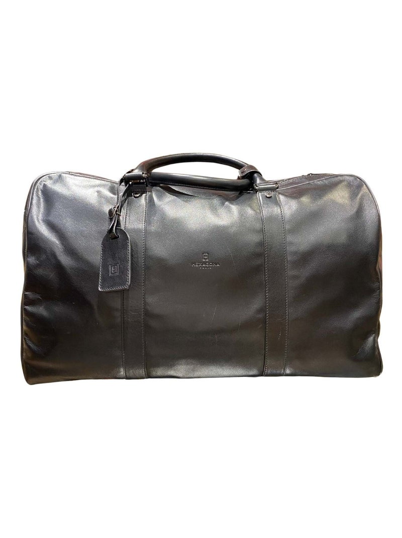 Sac Voyage Cuir  - Hexagona Noir - Kiabi
