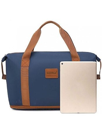 Sac week-end 40x22x30 cm secs/humides avec trousse - kono