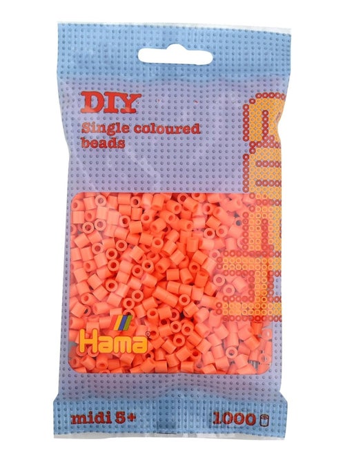 Sachet 1000 perles plastique Midi Abricot - Kiabi