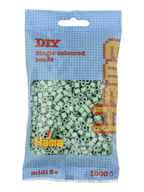 Sachet 1000 perles plastique Midi eucalyptus - Kiabi