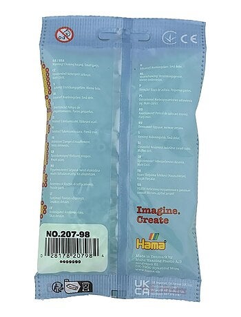 Sachet 1000 perles plastique midi menthe pastel