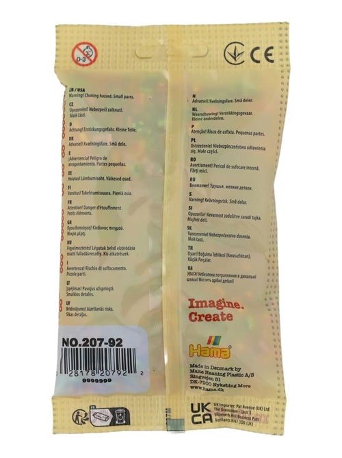Sachet 1000 perles plastique Midi mix bicolores 2 - Kiabi
