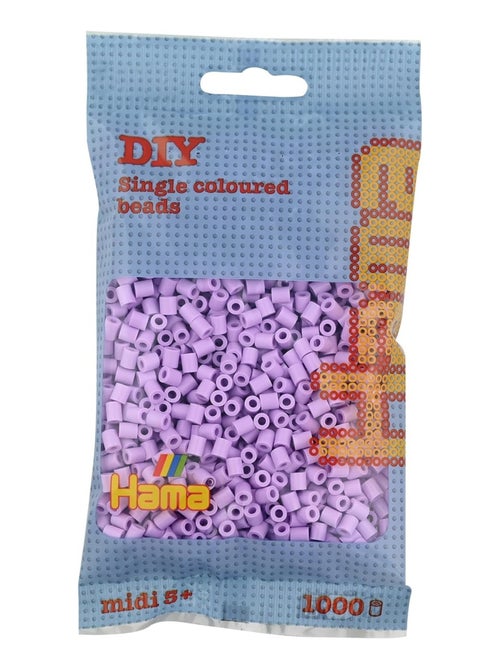 Sachet 1000 perles plastique Midi mix lilas - Kiabi