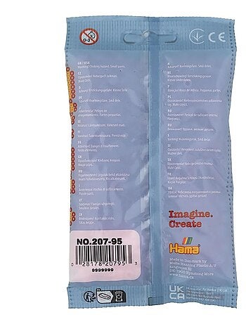 Sachet 1000 perles plastique midi mix rose tendre
