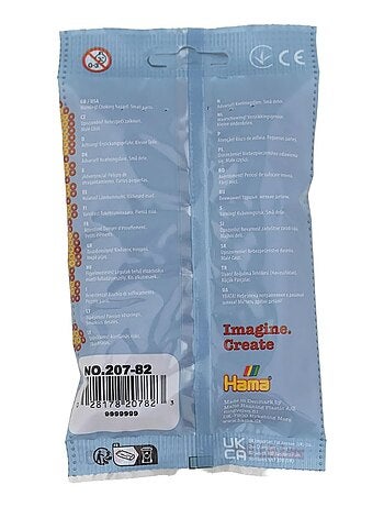 Sachet 1000 perles plastique midi prune