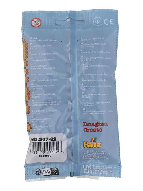 Sachet 1000 perles plastique Midi prune - Kiabi