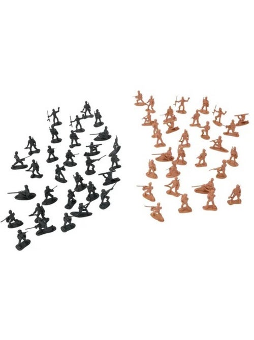Sachet 60 petits soldats 3,5cm - Kiabi