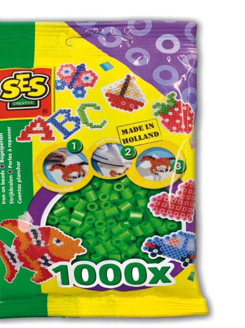 Sachet de 1000 perles Technique à repasser : Vert - Kiabi