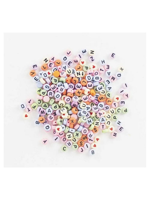 Sachet de 250 perles Alphabet multicolore - Kiabi
