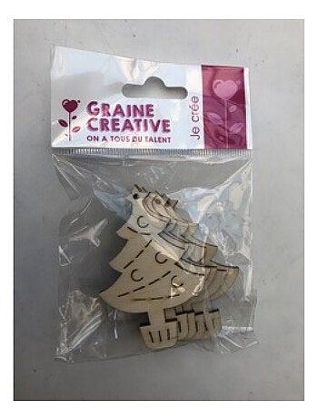 sachet de 5 formes bois sapin