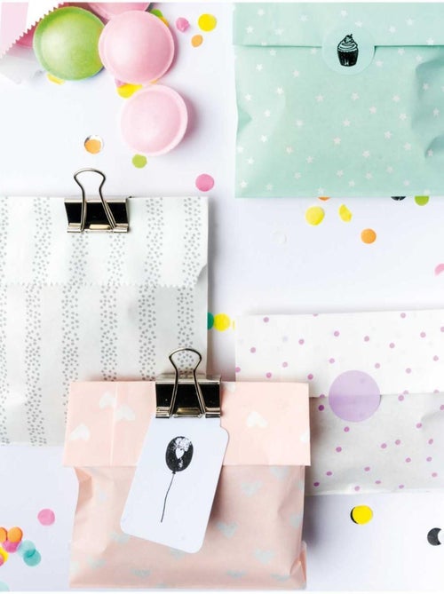 Sachet en papier couleurs pastels - Mix - S FSC Mix - Kiabi
