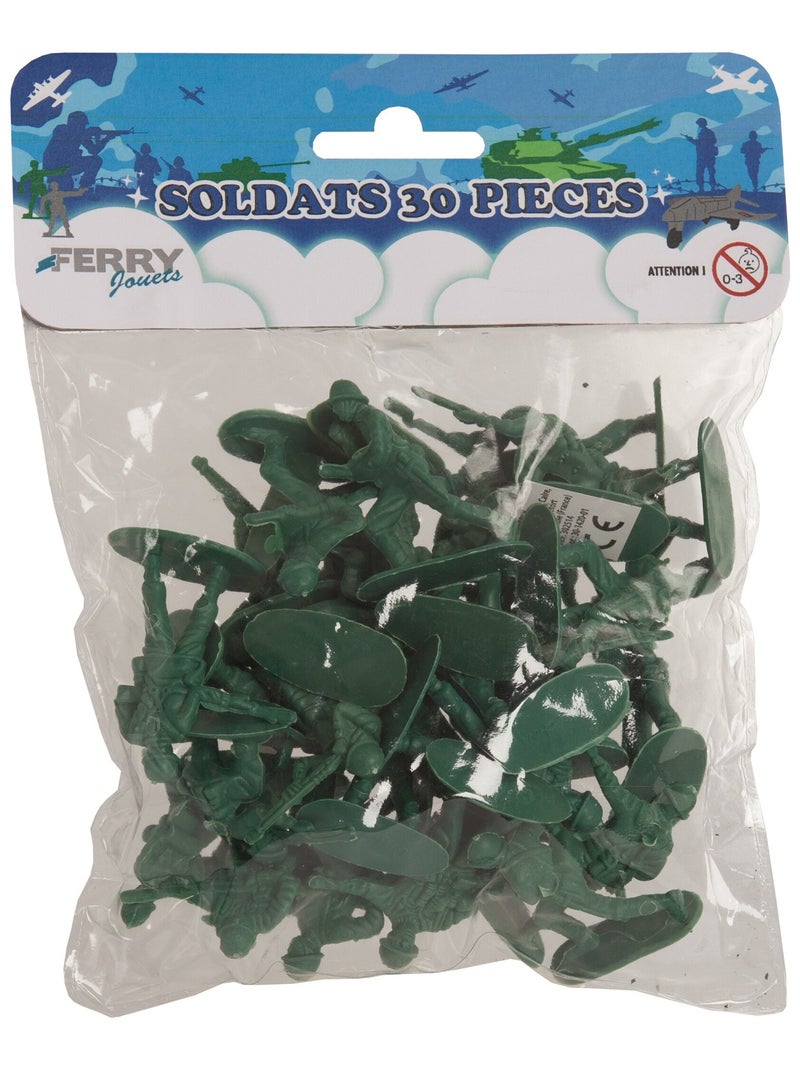 Sachet Soldats 30 Pièces Multicolore - Kiabi