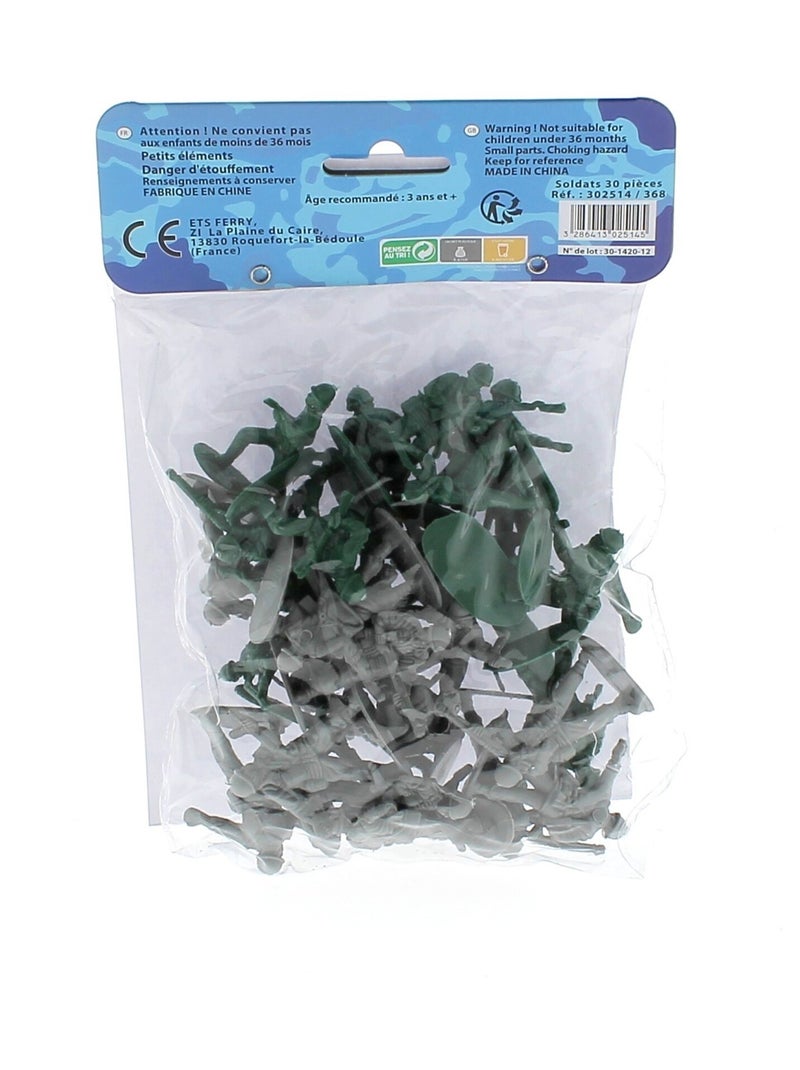 Sachet Soldats 30 Pièces Multicolore - Kiabi