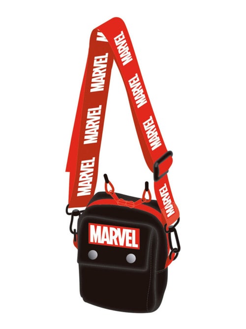 Sacoche - Sac à Bandoulière - Marvel Noir Et Rouge - 12x7x17 cm - Kiabi