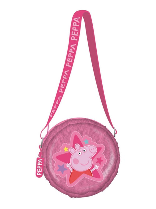 Sacoche - Sac à Bandoulière Rond - Peppa Pig - 16x16x3 cm - Kiabi