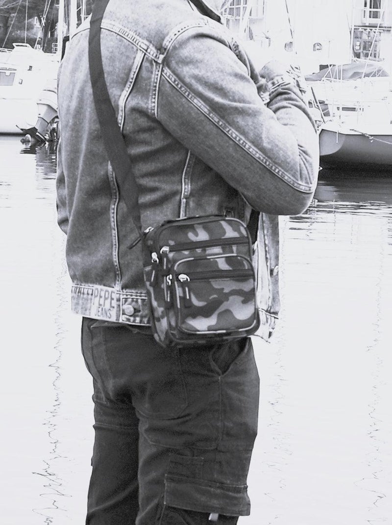 Sacoche army sport Gris - Kiabi