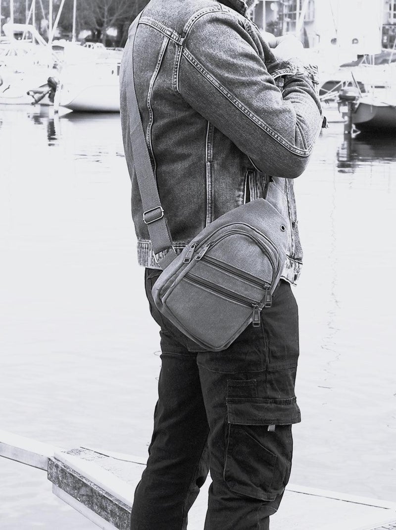 Sacoche banane CLEON Gris - Kiabi