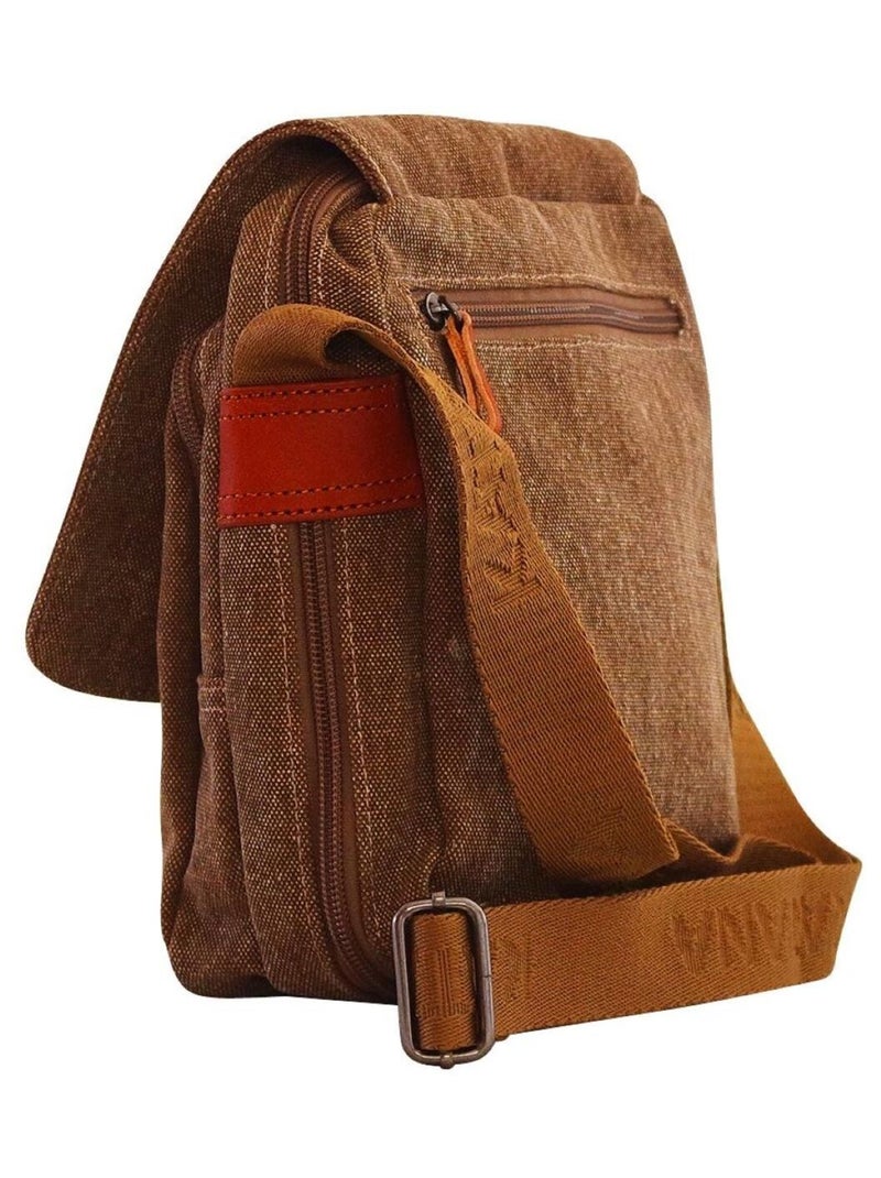 Sacoche bandoulière CLISTE KATANA Marron tabac - Kiabi