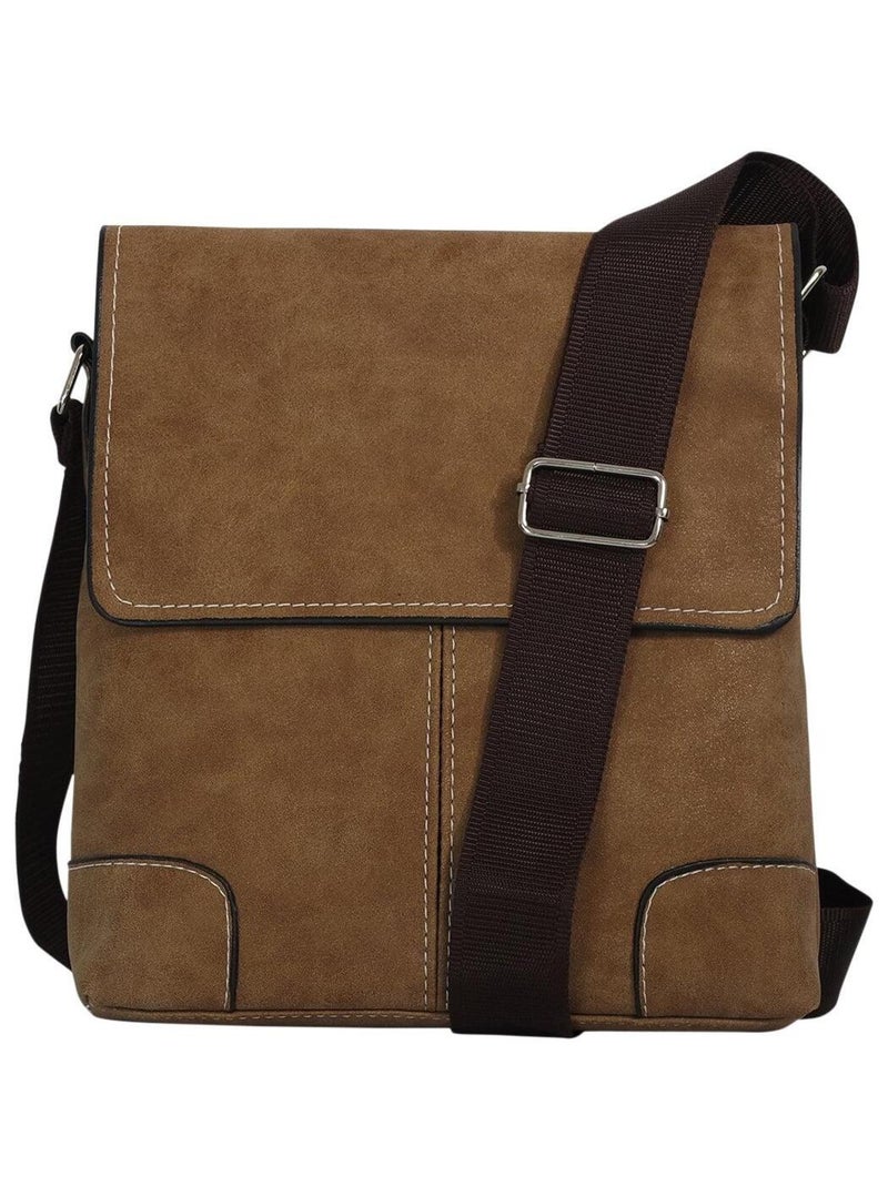 Sacoche bandoulière Wyatt homme Camel - Kiabi